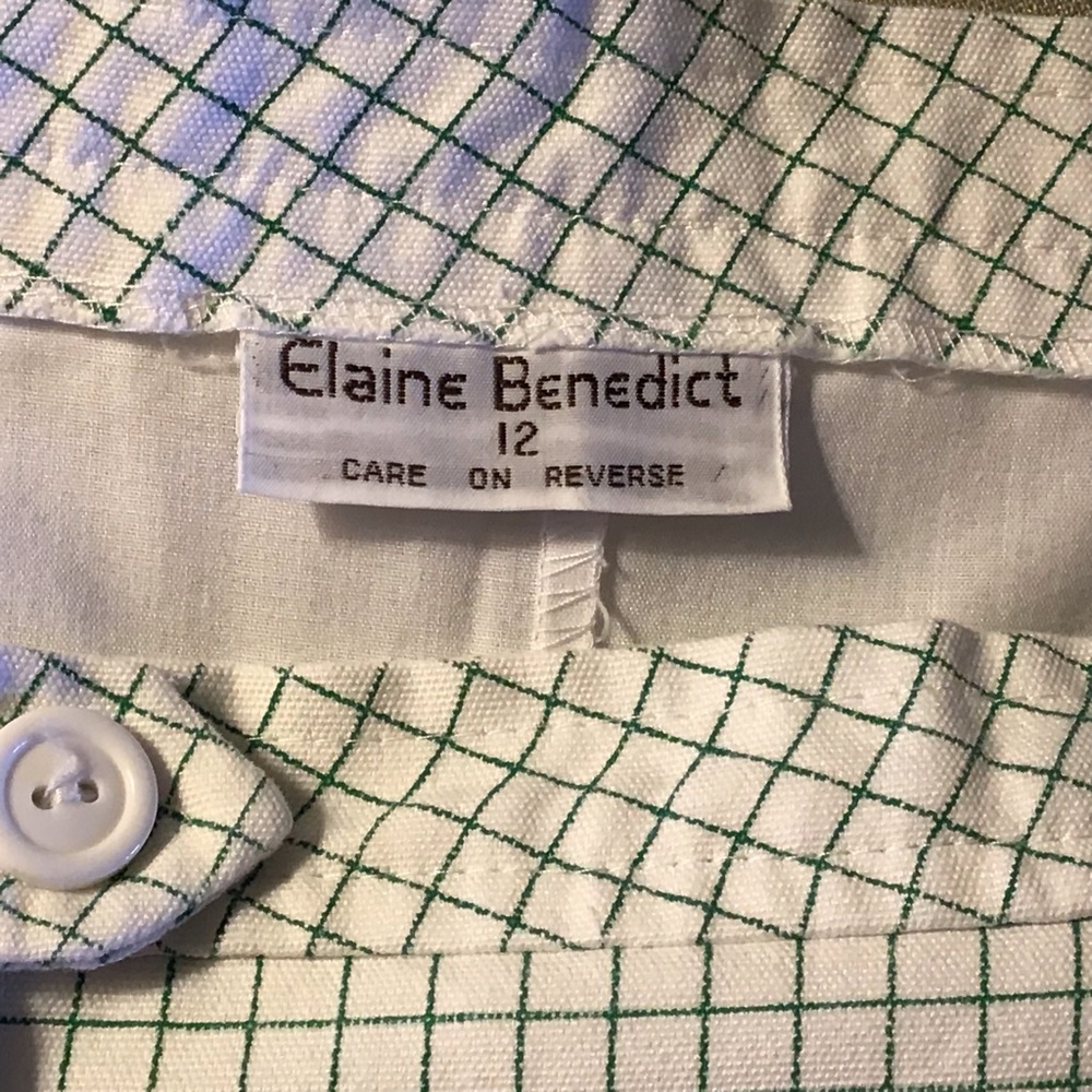 Elaine Benedict Golf Skort Vintage 1980s Sz 12 - Picture 4 of 8